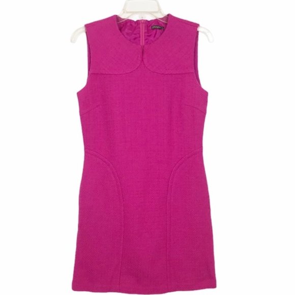 J.McLaughlin Pink Wool Sheath Dress Size 10